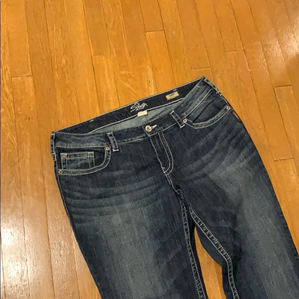 Silver Aiko bootcut jeans